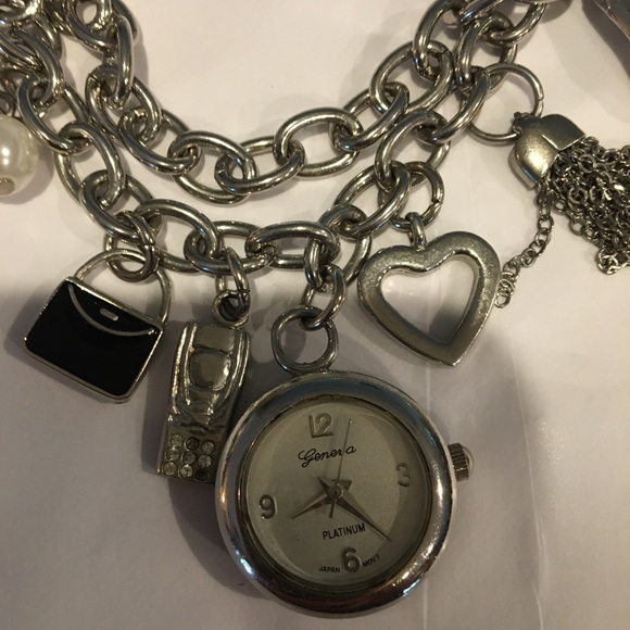 Geneva Charm Bracelet Watch - Picture 2 of 6